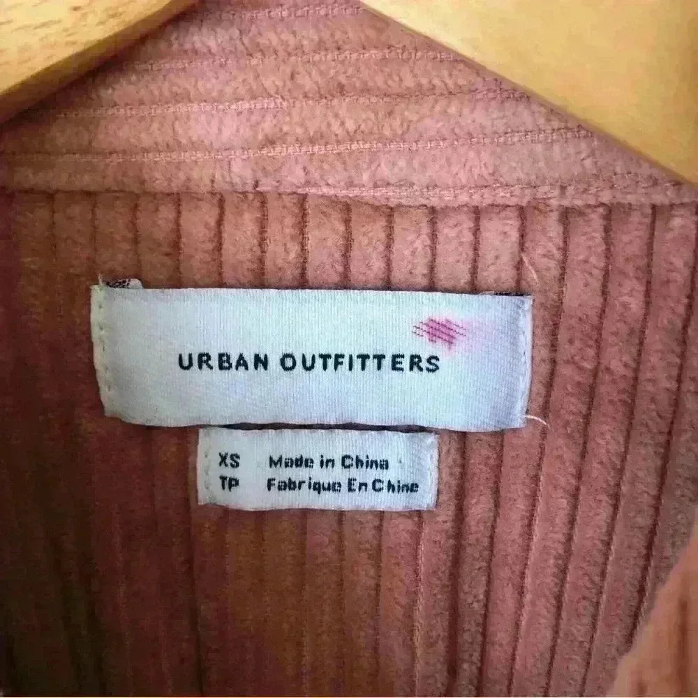 Urban Outfitters Ryder Corduroy Zip Up Cotton Shirt Jacket Size XS - Picture 6 of 14